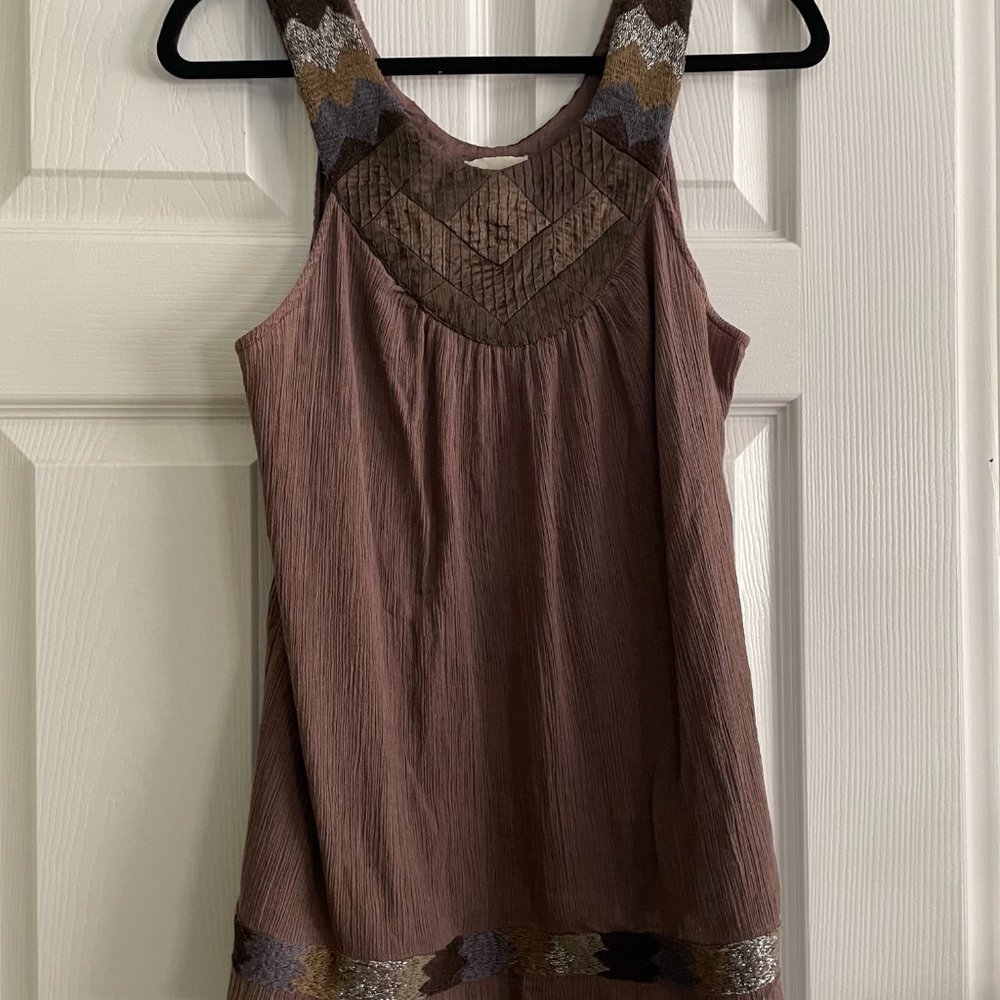 RARE: Anthropologie Embroidered Top
